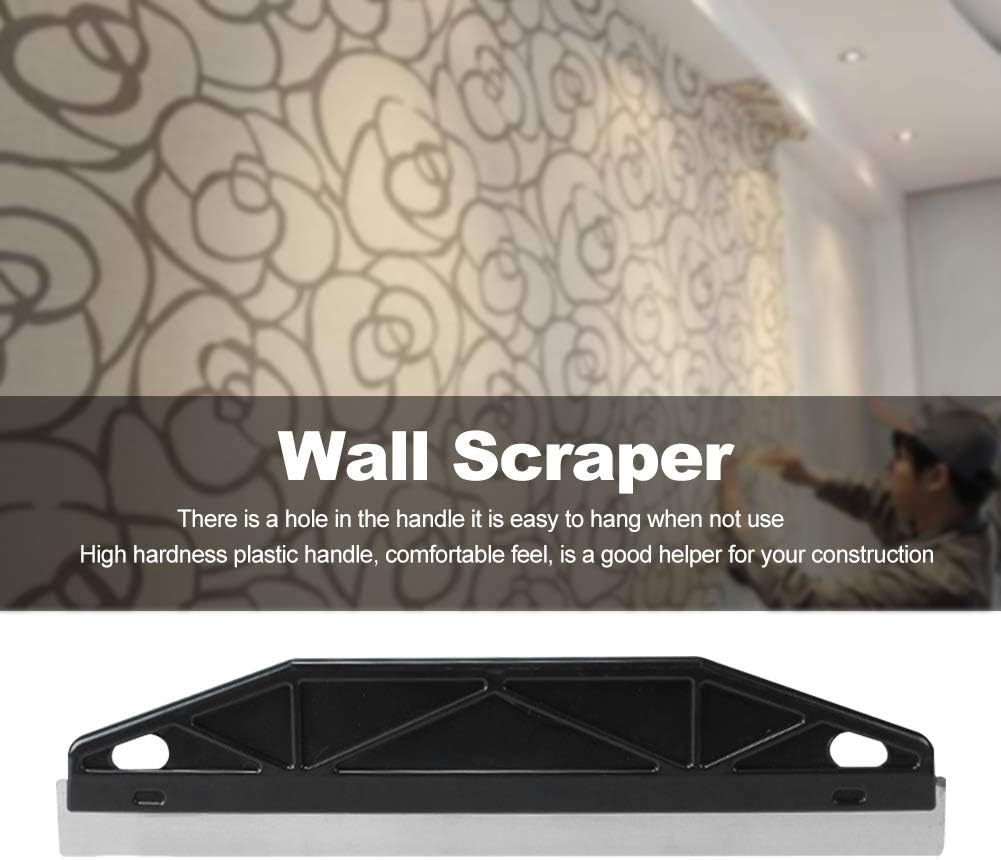 Paint Trim Guard, Cutting in Tools for Painting, Multi-Purpose Straight Edge Tool Paint Guide Painter's Trim Guard Stainless Steel Paint Shield for Paint Guide & Measurement(Black)