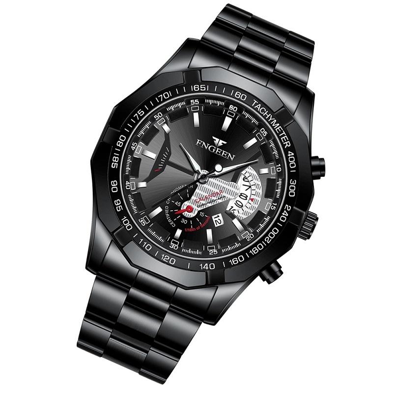 Waterproof Men Calendar Watch - Full Gold Gold Surface