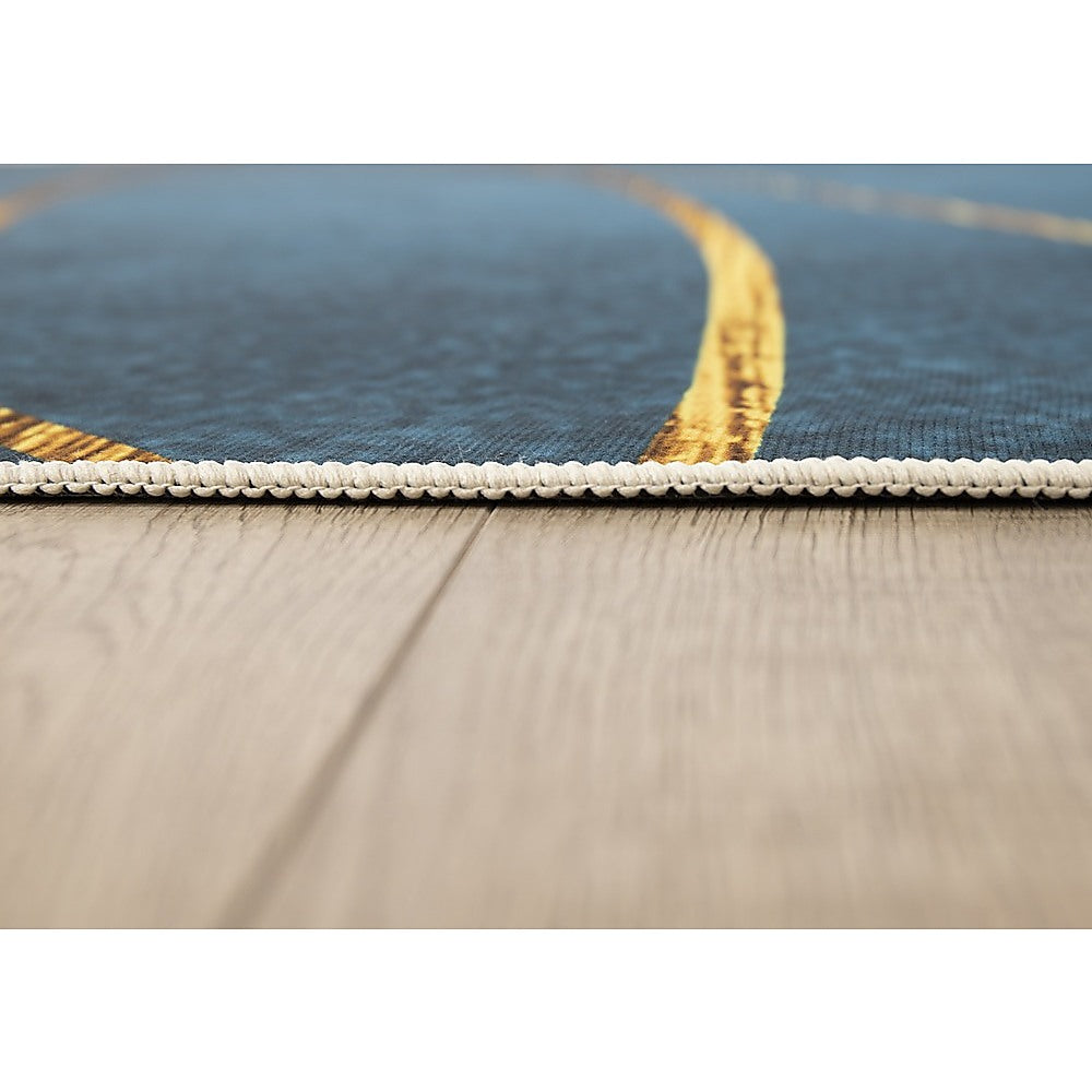 200x300cm Large Floor Blue Teal Rug β Modern Area Carpet for Bedroom & Lounge