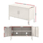 ArtissIn Sweetheart Metal Locker Storage Shelf Shoe Cabinet Buffet Sideboard White