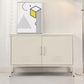 ArtissIn Sweetheart Metal Locker Storage Shelf Shoe Cabinet Buffet Sideboard White