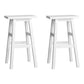 Artiss Set of 2 Beech Wood Bar Stools - White