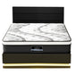 Artiss RGB LED Queen Bed Frame with 32cm Giselle Mattress Set