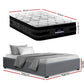 Artiss Bed Frame with 36cm Giselle Mattress Set King Single Gas Lift Base Grey