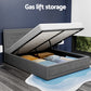 Artiss Bed Frame Queen Size Gas Lift Grey TIYO