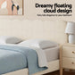 Artiss Double Bed Frame Cloud Headboard Boucle Fabric Mattress Platform Base White