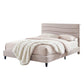 Artiss Queen Bed Frame with Storage Adjustable Headboard Platform Base Linen Fabric Charging Ports