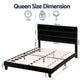Artiss Queen Bed Frame Upholstered Platform Base with Geometric Headboard Black Velvet