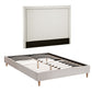 Artiss Queen Bed Frame Platform Bed Base Upholstered Headboard Linen Fabric Beige