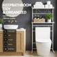 Artiss Over Toilet Bathroom Storage Shelf Rack Over Toilet 2 Tier