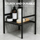 Artiss 5 Tier Floor Standing Corner Shower Caddy Bathroom Organizer Black