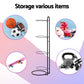 Everfit Ball Storage Rack Sports Equipment Organizer 4-Tier Holder for Garage Gym Black