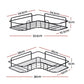 Cefito 2 Packs Bathroom Shelf Corner Storage Rack