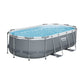 Bestway Swimming Pool 427x250x100cm Steel Frame Above Ground Pools Filter Pump Ladder 7250L