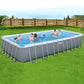Bestway Swimming Pool 732x366x132cm Steel Frame Above Ground Pools Ladder 30045L