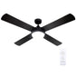 Devanti 52'' Ceiling Fan w/Light w/Remote Timer - Black
