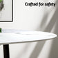 1 Artiss Dining Table and 4 Chairs Set Marble Grey