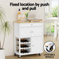 Artiss Kitchen Island Trolley Rolling Serving Cart Storage Cart Drawer Cupboard
