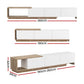 Artiss TV Cabinet Entertainment Unit Stand Extendable White Oak