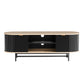 Artiss TV Unit Entertainment Unit Storage Cabinet Black Pine