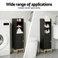 Artiss Bathroom Storage Cabinet Floor Organizer Toilet Corner Adjustable Black