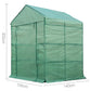 Greenfingers Greenhouse Green House Tunnel 2MX1.55M Garden Shed Storage Plant