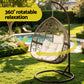 Gardeon Outdoor Hanging Swing Chair - Brown