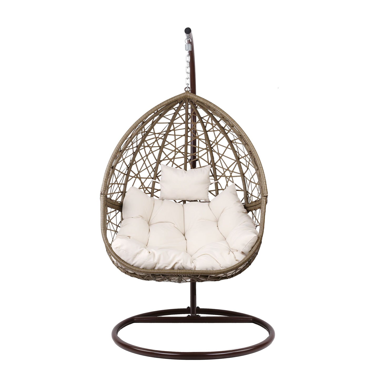 Gardeon Outdoor Hanging Swing Chair - Brown