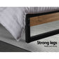 Artiss Bed Frame Metal Bed Frame DANE - King Single