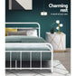 Artiss Bed Frame Metal Bed Frame LEO - Double (White)