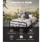 Artiss Bed Frame Metal Bed Frame LEO - Single (Black)