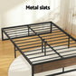 Artiss Bed Frame Metal Frame Double Size Bed Base 2 Drawers OSLO