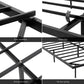 Artiss Double Bed Frame,Floating Metal Bed Frame with Smart LED Lights - Sturdy Metal Platform Bed Base, Silent Design, Tool-Free Assembly, 300KG Capacity for Home/Hotel/Master Bedroom