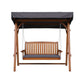 Gardeon Wooden Swing Chair Garden Bench Canopy 3 Seater Outdoor Furniture