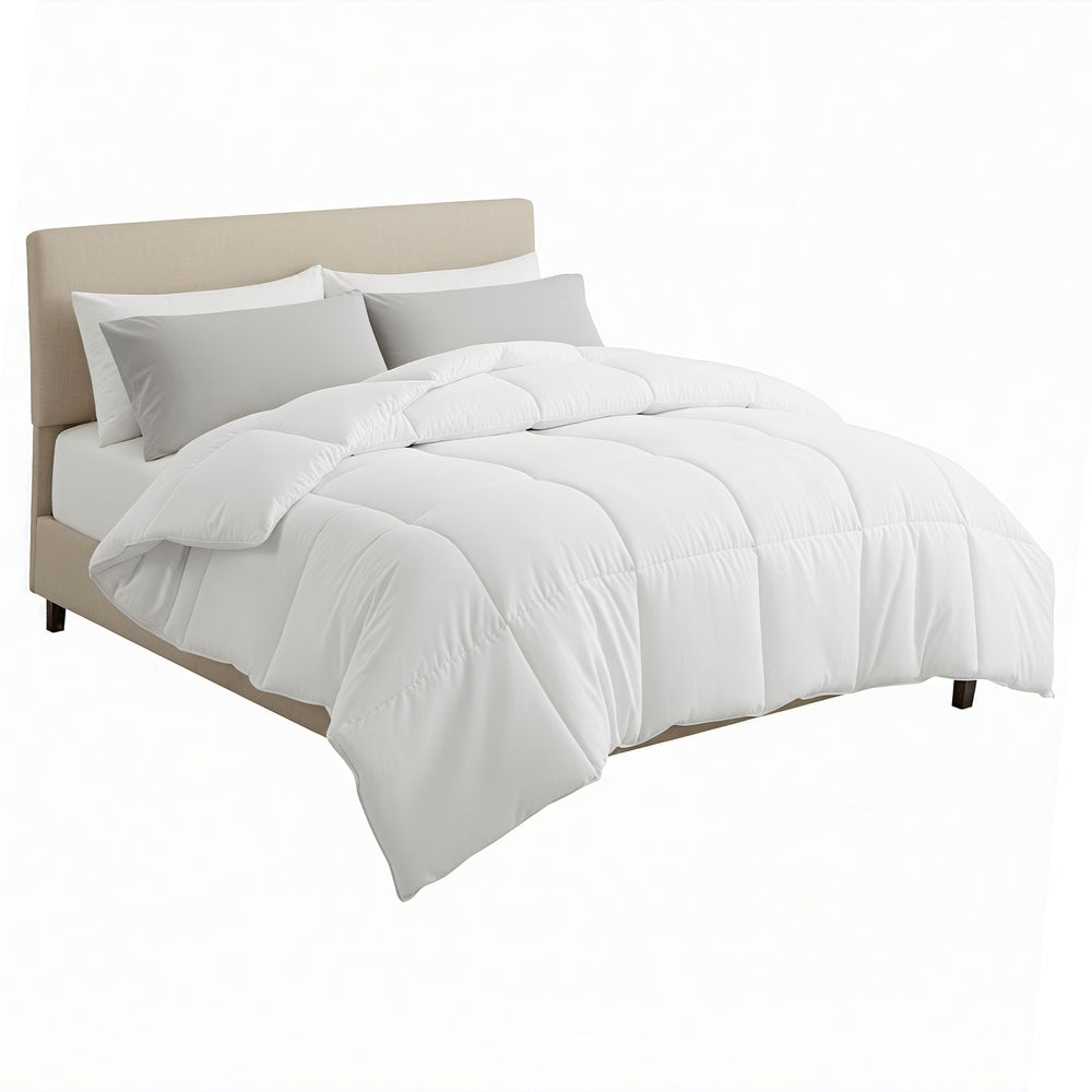Giselle Bedding Queen Size 400GSM Microfiber Quilt All Season Duvet Quilts Comforter Winter Summer