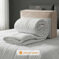 Giselle Bedding Wool Quilt 500GSM Thick Super King Winter Doona Baffle Box Construction 100% Wool Filling