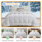 Giselle Bedding Wool Quilt 800GSM Extra Thick Super King Winter Doona Baffle Box Construction 100% Wool Filling