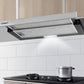 Devanti Rangehood Range Hood Stainless Steel Slide Out Kitchen Canopy 60cm 600mm Black