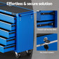 Giantz Tool Chest Trolley 10 Drawers Toolbox Storage Blue