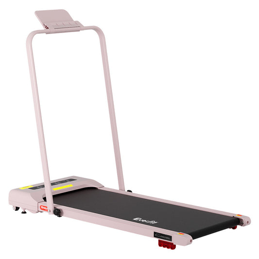 Everfit Treadmill Electric Walking Pad Incline Under Desk 380mm Pink