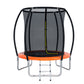 Everfit 6FT Trampoline for Kids w/ Ladder Trampoline Enclosure Safety Net Rebounder Orange