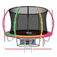 Everfit 8FT Trampoline for Kids w/ Ladder Enclosure Safety Net Rebounder Colors