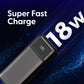 Laser 10000mAh Powerbank 18W PD with LED Indicator Black