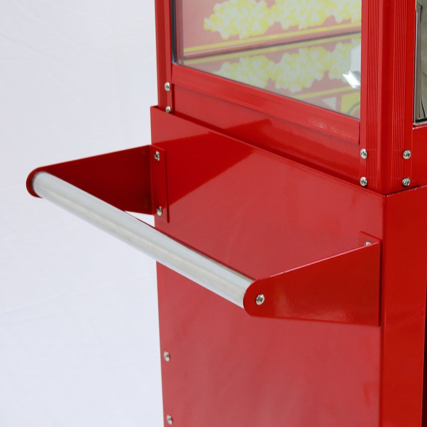 Samland 8OZ Popcorn Machine Maker on the Wheeled Cart Deck Warmer