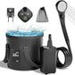 Portable Camping Shower, 6000mAh Rechargeable Outdoor Shower Pump 4 Spray Modes & Speeds, Ipx7 Waterproof, LED Display, Portable Shower for Camping, Car & Pet - Black - Size 5.3-gallon bucket and spray gun