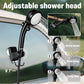 Portable Camping Shower, 6000mAh Rechargeable Outdoor Shower Pump 4 Spray Modes & Speeds, Ipx7 Waterproof, LED Display, Portable Shower for Camping, Car & Pet - Gray - Size 5.3-gallon bucket and spray gun
