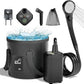 Portable Camping Shower, 6000mAh Rechargeable Outdoor Shower Pump 4 Spray Modes & Speeds, Ipx7 Waterproof, LED Display, Portable Shower for Camping, Car & Pet - Gray - Size 5.3-gallon bucket and spray gun