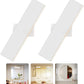 Wireless Vanity Lights for Mirror Set of 2-4000mAh Rechargeable Stick On Makeup Light with CCT Modes & Dimmable Brightness, Cordless Light for Mirror, Vanity, Bathroom, Renter Friendly