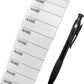 200 pcs iron-on name labels with pen - washable labels - woven labels for clothing, school uniforms, bags, towels, hats, gloves, scarves