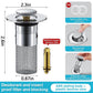 2Pcs Bathroom Sink Stopper Hair Catcher, Pop-up Sink Drain Strainer with Removable Stainless Steel Strainer Basket Hair Catcher, Bathroom Sink Strainer for Bathroom Sink Stopper Replacement